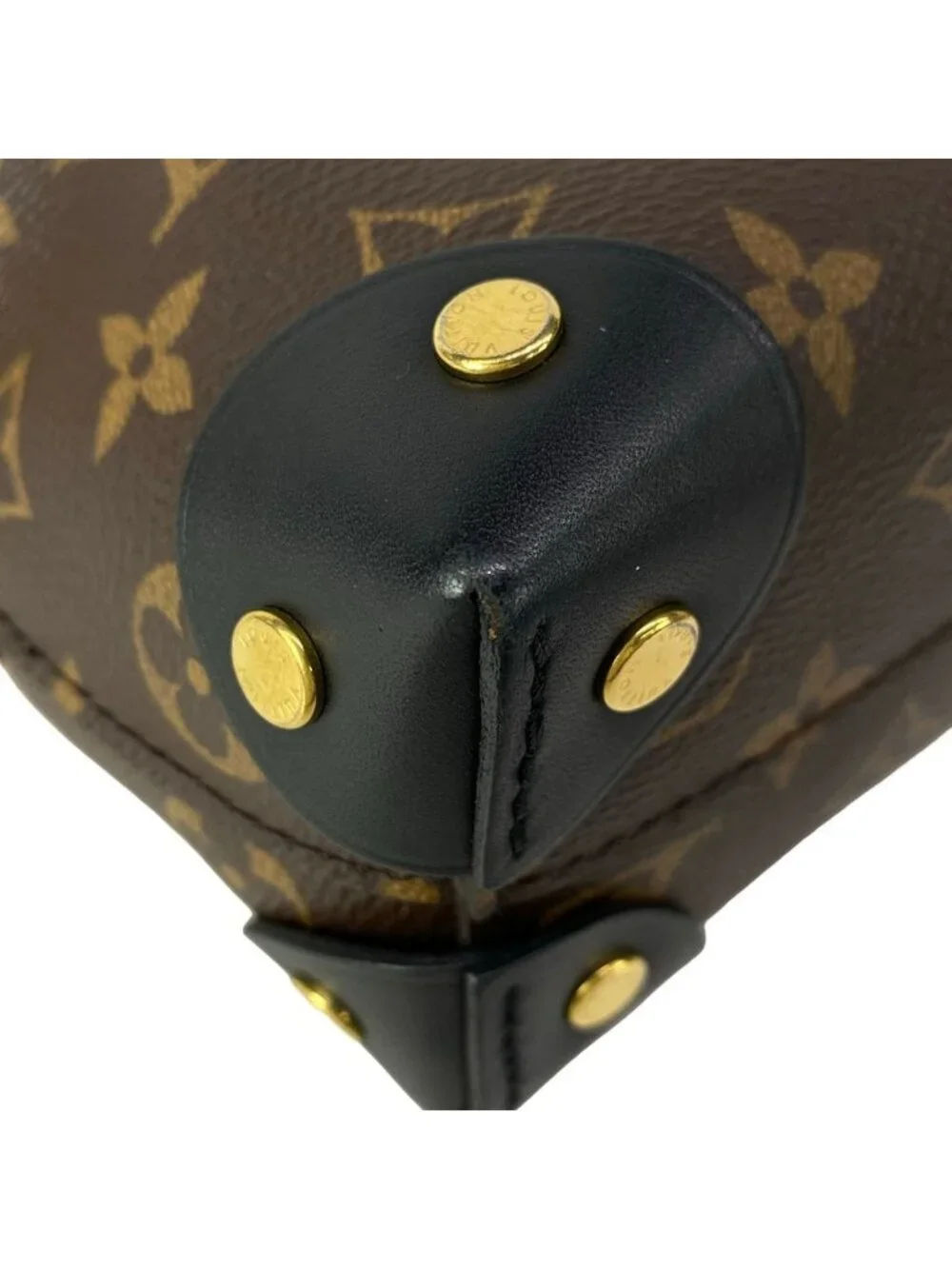 Louis Vuitton Shoulder Bag Monogram Petite Malle Souple Noir